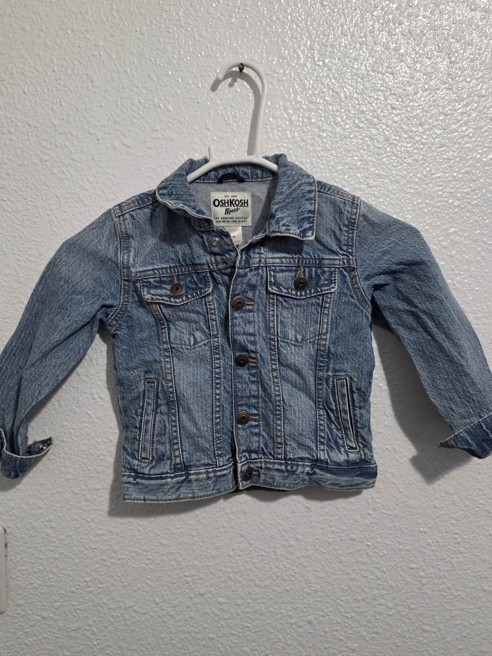 OshKosh B'gosh Kids Washed Blue Denim Jacket